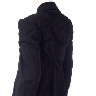 2010 Comme des Garcons Avant Garde Rei Kawakubo Unique Black Coat