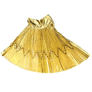 Gianni Versace for Genny Gold Lurex Avant Garde Evening Skirt