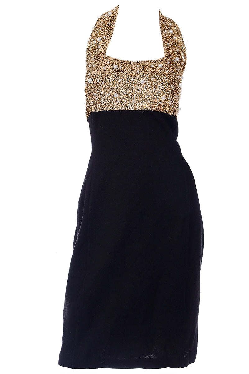 Black And Gold Vintage Dress Maxi Dress Genuine Vintage Evening Gowns Real  Picture Zuhair Murad