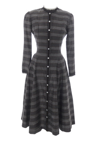 Vintage early 1950s plaid Parklane Debs plaid dress - Dressing Vintage
