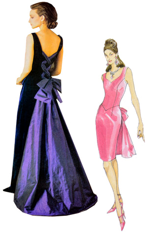 Uncut 1995 Bellville Sassoon Vogue 1672 Designer Evening Dress Pattern