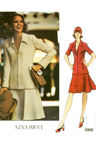 Nina Ricci Vogue 2903 Paris Original Sewing Pattern