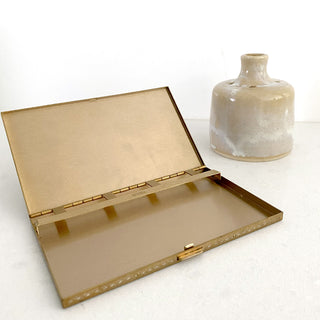 1940s Volupte Vintage Gold Animal Cigarette or Card Case