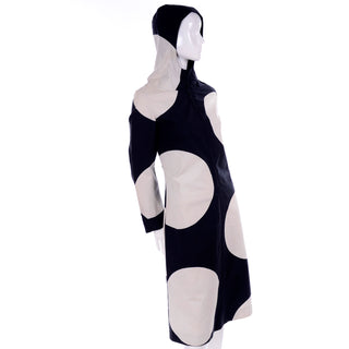 Mod Polka Dot Hooded Vintage Vuokko Dress