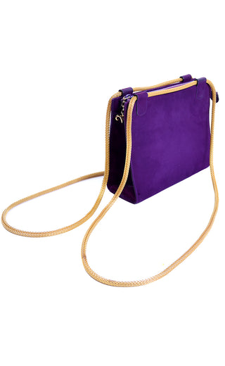 Walter Steiger Vintage purple suede handbag