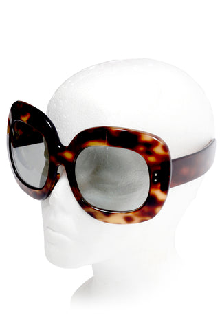 Rounded Square Framed Vintage XL Tortoise sunglasses
