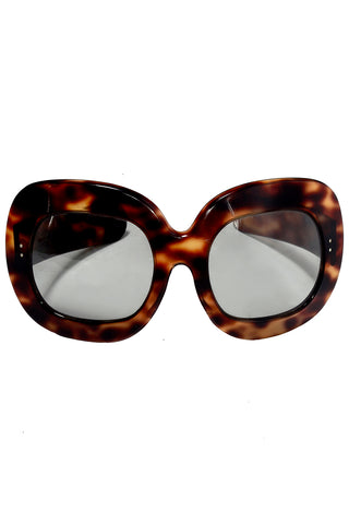 XL Tortoise frame square vintage sunglasses