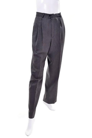 Vintage Pinstripe YSL Wool Trousers