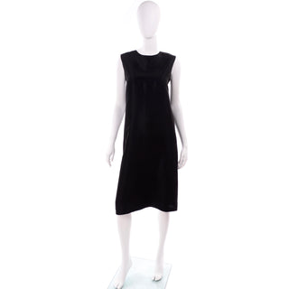 Yohji Yamamoto Japanese Black Sleeveless Column Dress