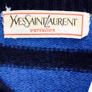 1990s Yves Saint Laurent Variation Vintage Striped Sweater