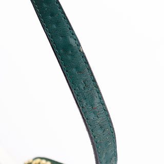 Vintage YSL Green Suede Studded Belt made in France
