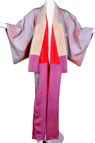 Long silk vintage kimono