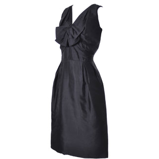 Adele Simpson Vintage Dress 1950s Little Black