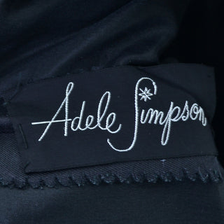 Adele Simpson Vintage Dress 1950s Silk