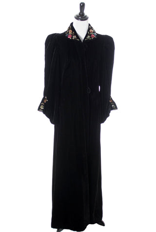 Black Velvet Vintage Hooded Opera Cape M J Bredwell SOLD - Dressing Vintage