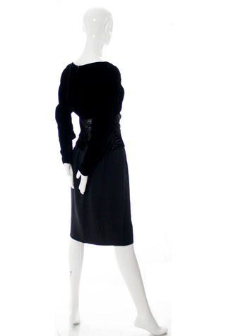 Designer Bob Mackie Black Vintage Dress - Dressing Vintage