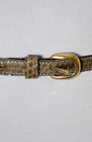 Claire McCardell vintage belt in snakeskin rare SOLD - Dressing Vintage