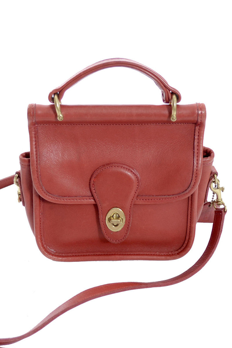 Coach Polish Coach Purse Red Inside Vintage Coach Station Bag Red