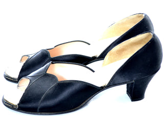 1940's Open Toe Daniel Green Vintage Hostess Slippers 9 or 9.5 - Dressing Vintage