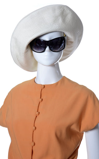 1960s Vintage White Floppy Hat from Emme Lord & Taylor - Dressing Vintage