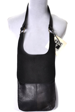 Frye New Tags Black Leather Vintage Shoulder Bag