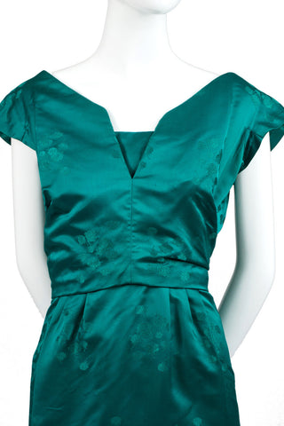 Fabulous 1960s Green Vintage Cocktail Dress - Dressing Vintage