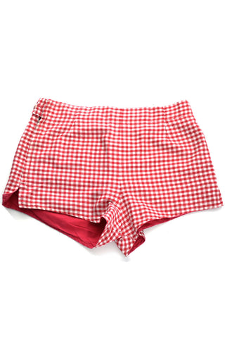 1950's Jantzen Red Gingham Vintage Shorts - Dressing Vintage