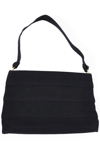 Koret black Suede Koretolope pleated vintage handbag - Dressing Vintage