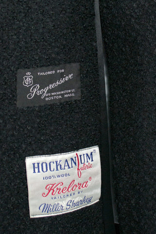 Vintage Lambswool Coat Mink Collar Hockanum Miller Sharkey - Dressing Vintage