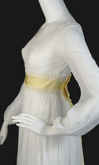 silk chiffon 60s Vintage dress 1960's palazzo pants