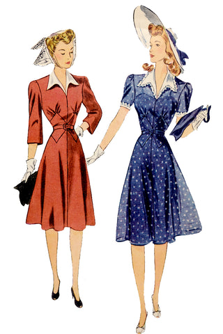 Simplicity 4248 vintage wartime dress sewing pattern