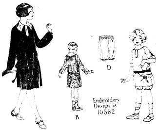 1920's Standard New Idea Designer Girls Vintage Dress Pattern - Dressing Vintage