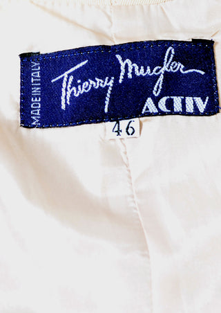 80s Vintage Thierry Mugler Designer Blazer with Beautiful Detail - Dressing Vintage