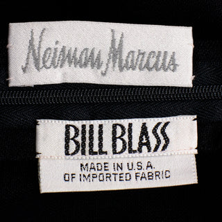 Neiman Marcus Bill Blass vintage cut out little black dress 