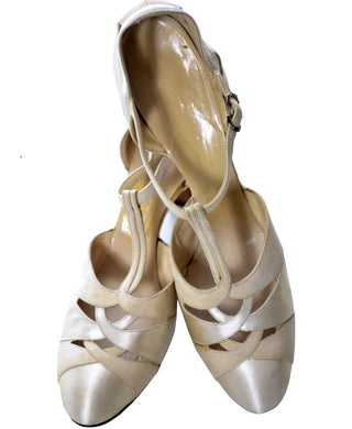 1930s I Miller Vintage Wedding Shoes in Original Box 7AAA SOLD - Dressing Vintage