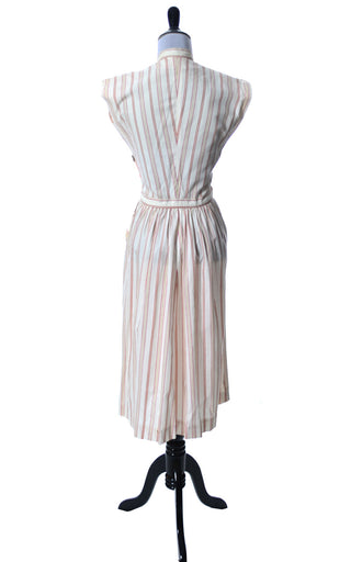 Vintage Claire McCardell Townley 1940s red and white striped Dress - Dressing Vintage