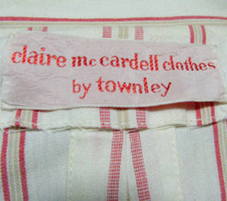 Vintage Claire McCardell Townley 1940s red and white striped Dress - Dressing Vintage