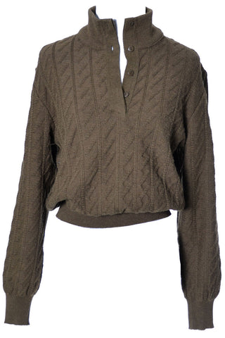 Courreges Paris Camel Hair Blend Knit Vintage Sweater - Dressing Vintage