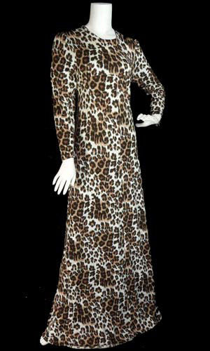 Vintage Diane Von Furstenberg Leopard print long dress SOLD - Dressing Vintage