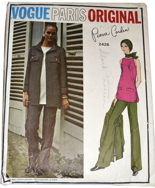 Vogue Paris Original 2426 Pattern Pierre Cardin 36B Tunic and Pants - Dressing Vintage