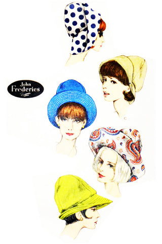 Vintage Vogue 6411 pattern John Frederics 1960s hats - Dressing Vintage