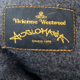 Vivienne Westwood Anglomania Gray Wool Avant Garde Skirt 1990's