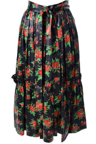 1970s Vintage Yves Saint Laurent Rive Gauche Russian Style Skirt - Dressing Vintage