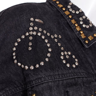 Penny Farthing DKNY Novelty Studded Vintage Denim Jacket