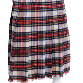 F/W 1989 Isaac Mizrahi Extreme Kilt Long Dress with Pleated Skirt