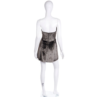 F/W 1994 Isaac Mizrahi Faux Fur Strapless Runway Mini Dress