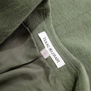 Isaac Mizrahi Heathered Green Double Breasted Jacket