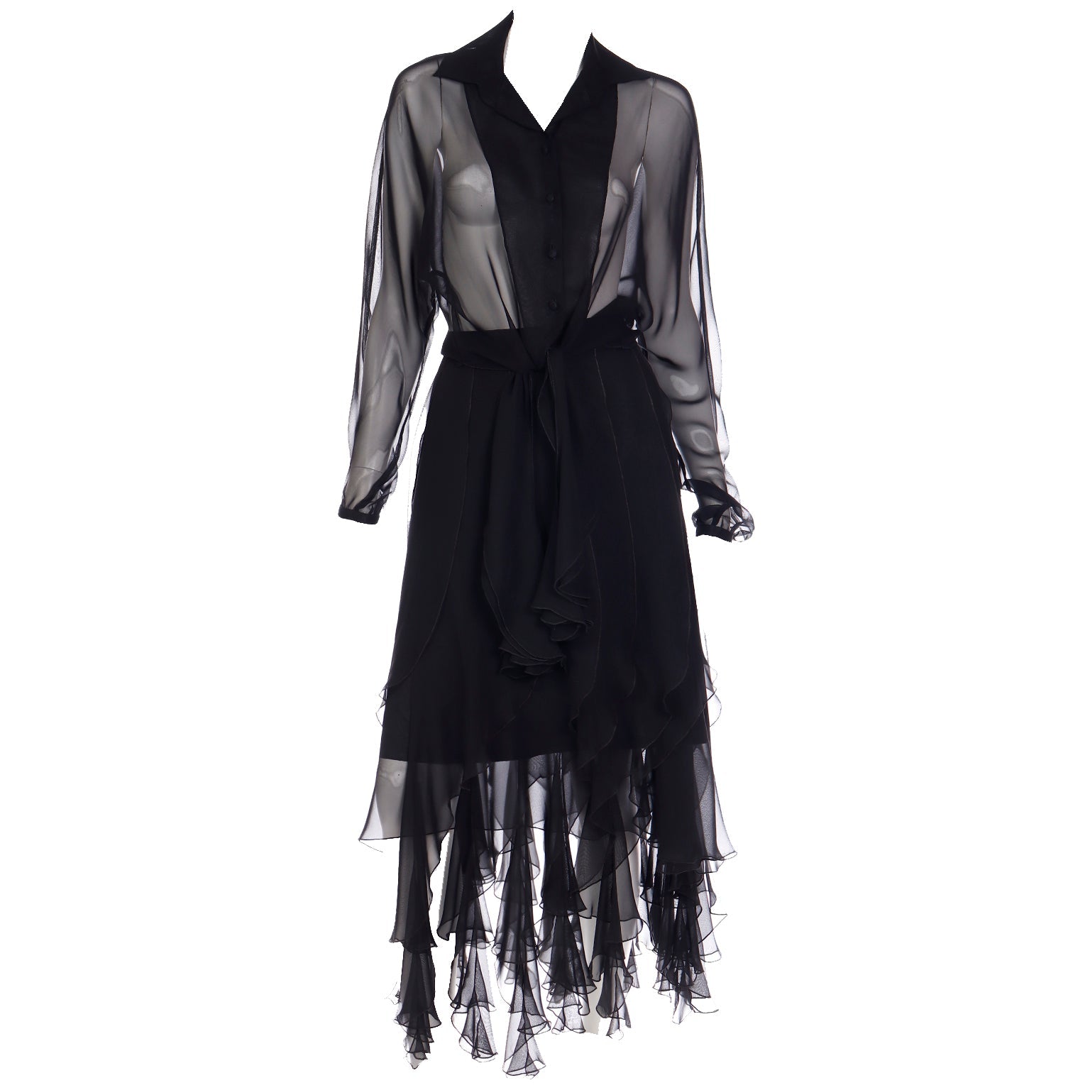 alberto makali black dress Vintage Black Alberto Makali Dress