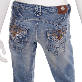 2000s Vintage Antik Denim Vintage Low Rise Denim Jeans w Patch