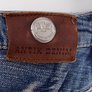 2000s Vintage Antik Denim Vintage Low Rise Denim Jeans w Antik Denim Back patch